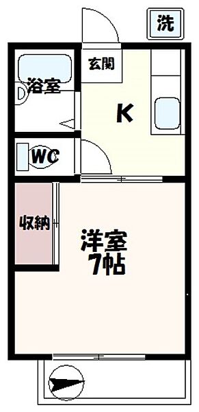 ウイングL 103｜東京都三鷹市中原１丁目(賃貸アパート1K・1階・23.77㎡)の写真 その2
