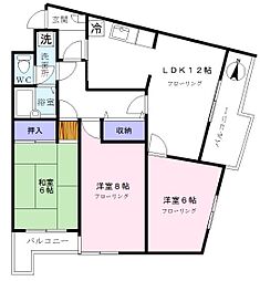 メイプルリーフガーデン 3LDKの間取図画像