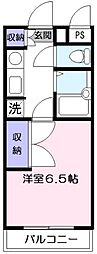 クレア仙川 1Kの間取図画像