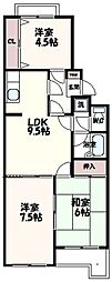 メイプルリーフガーデン 3LDKの間取図画像