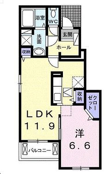 メゾンMKII 103｜兵庫県神戸市西区竜が岡5丁目(賃貸アパート1LDK・1階・45.80㎡)の写真 その2