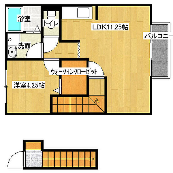 セジュール西浜 203｜兵庫県姫路市飾磨区西浜町1丁目(賃貸アパート1LDK・2階・41.77㎡)の写真 その2