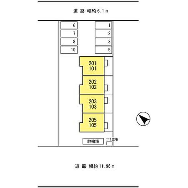 セジュール西浜 203｜兵庫県姫路市飾磨区西浜町1丁目(賃貸アパート1LDK・2階・41.77㎡)の写真 その17