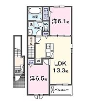 スピカ 203 ｜ 兵庫県姫路市四郷町東阿保（賃貸アパート2LDK・2階・59.58㎡） その2