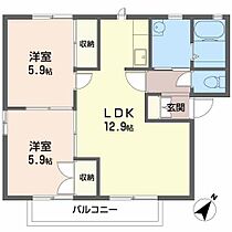 サンコート赤坂 B201 ｜ 兵庫県相生市赤坂2丁目（賃貸アパート2LDK・2階・54.34㎡） その2