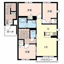 マストコート浜の宮Ａ棟 203 ｜ 兵庫県加古川市尾上町口里（賃貸アパート3LDK・2階・67.70㎡） その2