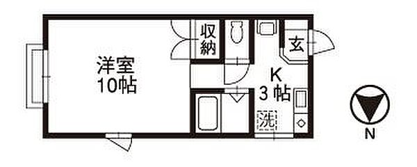 アプリーレ93A棟 103｜石川県金沢市馬替２丁目(賃貸アパート1K・1階・28.98㎡)の写真 その2