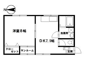 秀ハイム 203 ｜ 石川県野々市市本町２丁目27-3（賃貸アパート1DK・2階・37.12㎡） その2