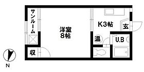 コーポヒバリ 107 ｜ 石川県金沢市高尾台４丁目27（賃貸マンション1K・1階・26.40㎡） その2