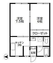 テニメント三馬3号棟 8 ｜ 石川県金沢市三馬３丁目328（賃貸アパート2K・2階・39.66㎡） その2