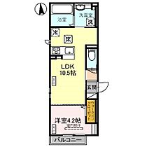 D-residence扇が丘 101 ｜ 石川県野々市市扇が丘石川県野々市市扇が丘280番（賃貸アパート1LDK・1階・37.09㎡） その2