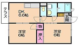 間取図画像 2DK