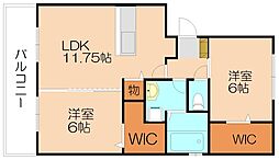 間取図画像 2LDK
