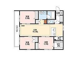 プエルタデルノルテ 3LDKの間取図画像