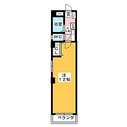 リモーネ・クワトロ 1Kの間取図画像