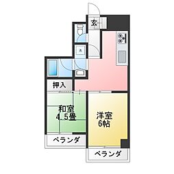 ライオンズマンション駒込第5 2DKの間取図画像