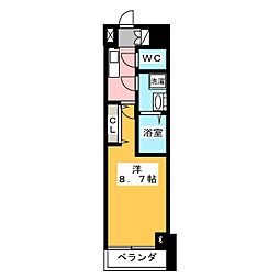 デルックス田端 1Kの間取図画像