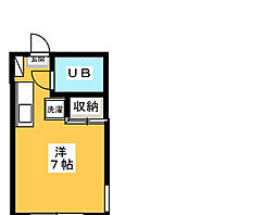 ジュネスホープ ワンルームの間取図画像