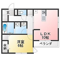 間取図画像 1LDK