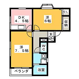 間取図画像 2DK