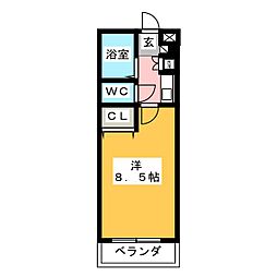 ステラ伸光 1Kの間取図画像