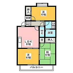 間取図画像 3DK