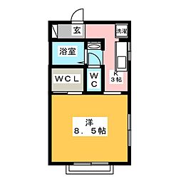 間取図画像 1K