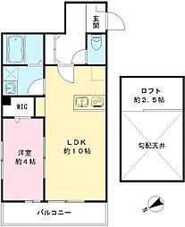 ステラフィオーレ 1LDKの間取図画像