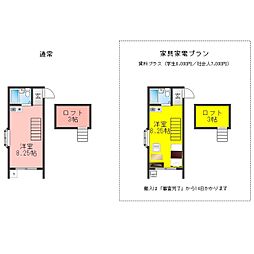 グランモア富士見町 ワンルームの間取図画像