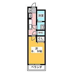 SoleiL.9 1Kの間取図画像