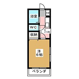 トキワハイツ 1Kの間取図画像