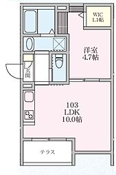 Seres Promenade(セレスプロムナード) 1DKの間取図画像