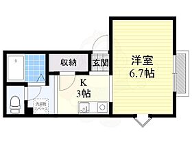 K・メゾンドール辻  ｜ 大阪府門真市一番町12番6号（賃貸マンション1K・2階・24.93㎡） その2