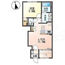 ブルジョン2  ｜ 大阪府守口市佐太中町７丁目17番6号（賃貸アパート1LDK・1階・43.21㎡） その2