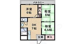 第3八幸マンション 3DKの間取図画像