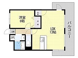 パストラルイケダ 1LDKの間取図画像