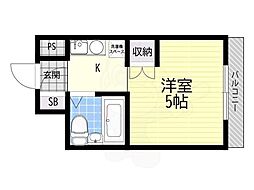 ライオンズプラザ 1Kの間取図画像