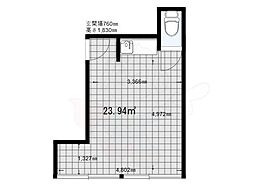 八坂ビル ワンルームの間取図画像
