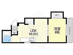 ドリュックスマンション 1LDKの間取図画像
