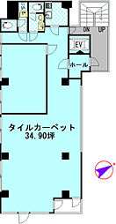 エスツウィン新宿の間取図画像