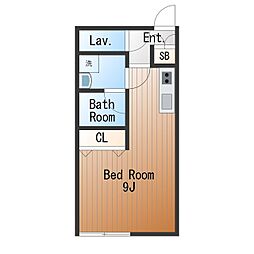 LEGALAND三軒茶屋 ワンルームの間取図画像
