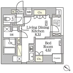 間取図画像 1LDK