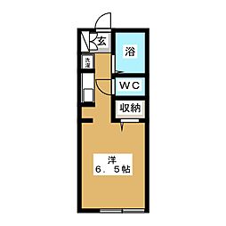 ファミリー経堂 ワンルームの間取図画像