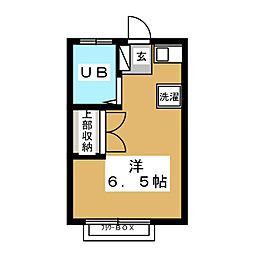 コーポ桜 ワンルームの間取図画像
