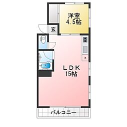 サニーコート 1LDKの間取図画像