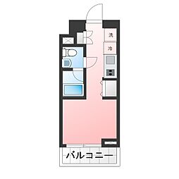 ASTILE代々木公園 ワンルームの間取図画像