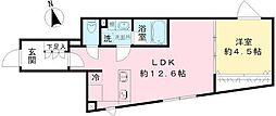 Coeur Blanc八幡山 1LDKの間取図画像