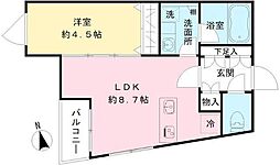 Coeur Blanc八幡山 1LDKの間取図画像
