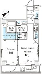 STANDZ高井戸 1LDKの間取図画像