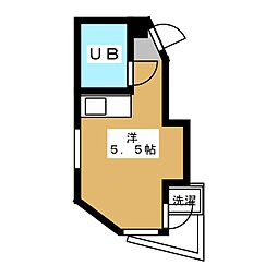 第11菊地ビルアビタシオン下高井戸 ワンルームの間取図画像